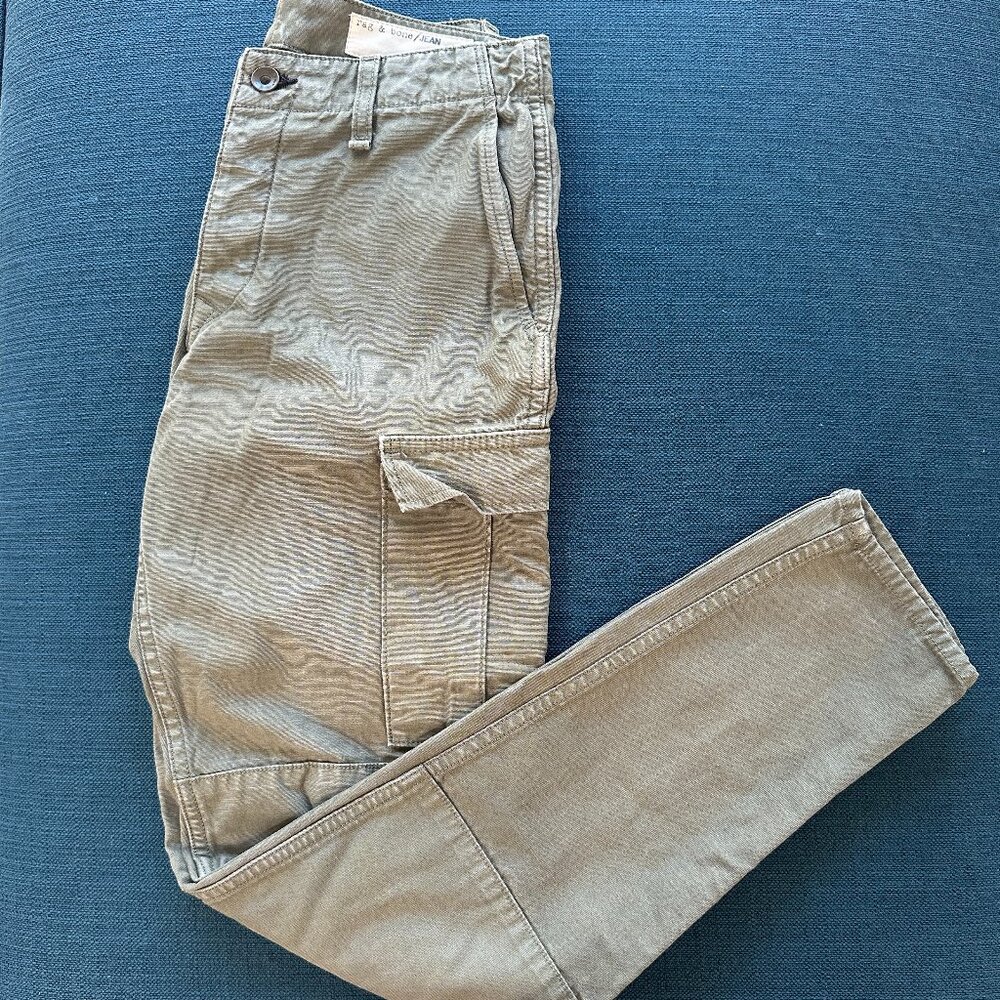 Rag & Bone Jean Denim Cargo Pant size 24 - Picture 2 of 13